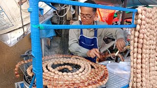 The Local Thai Sausage On Street Food