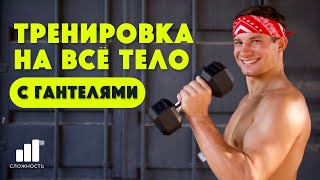 ТРЕНИРОВКА С ГАНТЕЛЯМИ НА ВСЕ ТЕЛО - подойдет каждому