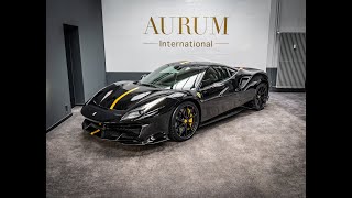 FERRARI 488 PISTA (2020) NERO GIALLO DAYTONA Walkaround by AURUM International