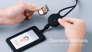 【Lanyard Retractable Badge Holder】Operation Methods｜Bone