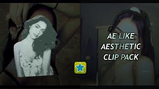 Ae like aesthetic clip pack for videostar | QR codes