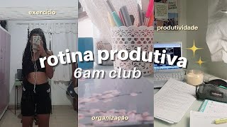 rotina produtiva 💌 exercícios, organização e motivação 🌱