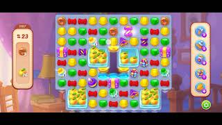 HomeScapes Level 1107 Walkthrough || Donut Apple Tray Collectable || 19 Moves Left