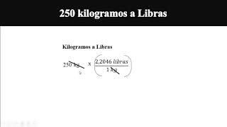 Conversión de Unidades | Masa | Kilogramo a Libra