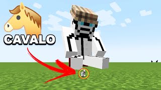 Montei em 1 pixel de cavalo no minecraft