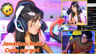 Jonathan raid in cutie pie 🥺😁🤡 || Jonathan gaming raid on kiaraa gaming || bgmi