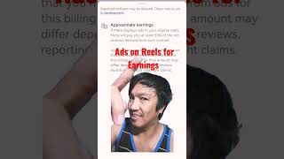 Ads on Reels Earnings #adsonreels #facebookreels #Facebook #earning