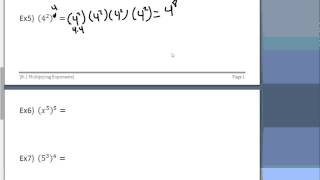 Multiplying Exponents