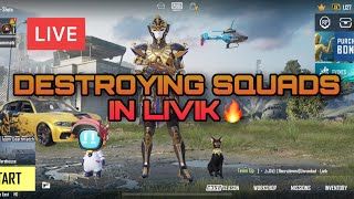 SHOTS PUBGM Live Stream -DESTROYING SQUADS - PUBG MOBILE