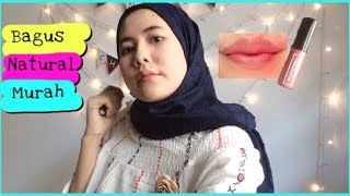 lip cream matte lokal murah,bagus,natural || emina lip creamatte no 14 || Anisa Nh Channel