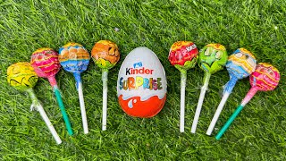 Satisfying Relaxing candy | Unboxing Kinder Yoy AND lollipops | Chocolate Candy Cutting video ASMR