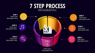 How to Create 🔥 7 Step Infographic 🔥 in PowerPoint