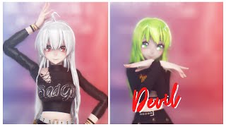 【MMD||Collab】 CLC - Devil【TDA Hakuハク,Gumi】@okmmd5507