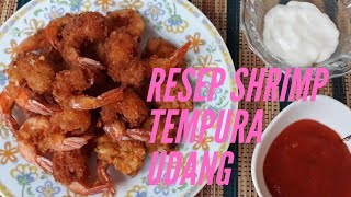 Resep shrimp tempura udang