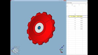 FreeCAD.#91. Spreadsheet. Ролик заднего переключателя. Меняем количества зубцов и радиуса 1-м кликом