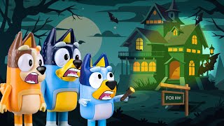 Bluey's Haunted House Exploration | Halloween Adventure | Pretend Play With Bluey Toys