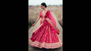 Latest Rani Colour Wedding Lehenga Designs #weddingdress #fashionstyle