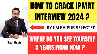 IPM Mock Interview  | Best IPMAT coaching in India | IPMAT 2024 |