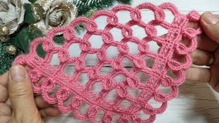 Оригинальная шаль всего из 2 - х раппортов ✨Crochet shawl ✨