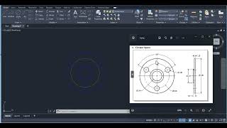 Circular spacer orthographic (front, top & side) drawing in Autocad |  Autocad beginners tutorials