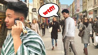 I cut my own hair in PUBLIC!!