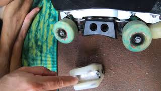 Fix for broken or bent slide block brackets on roller skates!