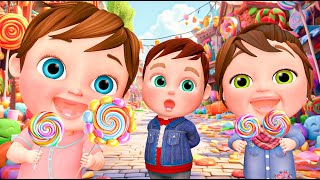 Candy World Adventure And Nursery Rhymes 🍭✨ Kids Song | Banana Cartoon #nurseryrhymes #candyworld