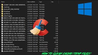 How to Clean Cache/Temp files(PC)