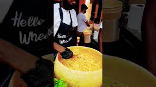 pasta inside the cheese wheel. #trending #viral #satisfying #asmr #shorts