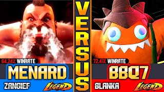 SF6 MenaRD (Zangief Vs Blanka) BBQ7 ▰ High Level