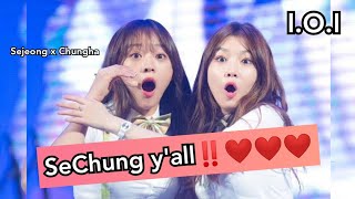 (IOI,아이오아이,김세정,김청하) KIM SEJEONG X KIM CHUNGHA MOMENTS