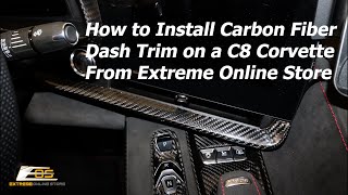 How to Install Carbon Fiber Dash Trim in a C8 Corvette