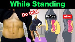 [10分] 立ち腹筋で完璧な平らなお腹！[10 min] Perfect Flat Belly Exercise While Standing!