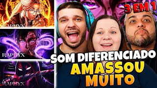 3 EM 1 ORDEM PARANORMAL RAPHYX | Violetas Kaiser + Jasmin Dante + Higanbana Joui Jouki | REACT