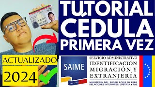 Tutorial "CÉDULA" primera vez / VENEZUELA / Paso a Paso