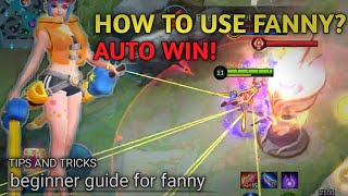 HOW TO USE FANNY BEGINNER GUIDE #2 | FANNY BASIC GAMEPLAY TUTORIAL | MOBILE LEGENDS BASIC TUTORIAL