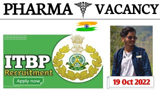 ITBP Pharmacist Vacancy 2022