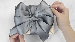 Gift Wrapping | 禮物包裝教學 + 緞帶蝴蝶結打法（四層）