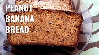 PAN DE BANANO Y MANÍ  ( CACAHUATE ) PINUT BANANA BREAD