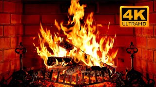 🔥 Cozy Fireplace 4K (12 HOURS). Fireplace with Crackling Fire Sounds. Fireplace Burning 4K