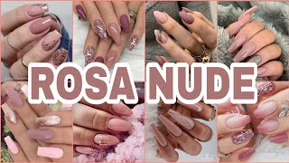 Tendencia en Uñas Nude 2024✨💅Diseños de Uñas Acrílicas Rosa Palo Nude 😍✨#uñas #acrylicnails #nude