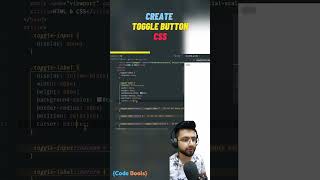 How to create toggle button in CSS #toggle #css #button #shorts