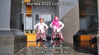 Nurlela 2022 Line Dance | Choreo by Kristinawati(INA) | Demo by Kristinawati & Yanti