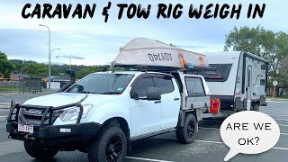 Car and Caravan Weigh In | Isuzu D-Max & Jayco Journey Outback | Do we need to lose some fat?