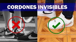 Amarra así tus cordones para que no se vean NUNCA MÁS!! ¿Cómo atar tus agujetas sin que se vean?