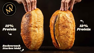 Wie wichtig ist backstarkes Mehl beim Brotbacken? Backversuch Mehl mit viel Protein