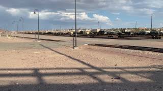 Military Train going through Barstow, CA.