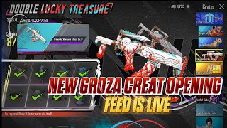 DOUBLE LUCK TREASURE CREAT OPENING | New Groza Creat Opening🔥 #bgmi #pubg #crateopening #viralvideo