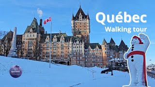 Château Frontenac ❄ | Citadel | Cap Diamant | Terrasse Dufferin | Walking Tour Winter 2024 [UHD]