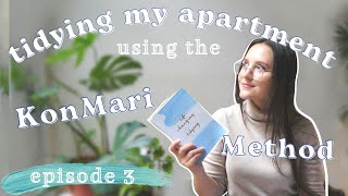 Tidying my apartment using the KonMari method | Personal Transformation Vlog Ep 3: Environment